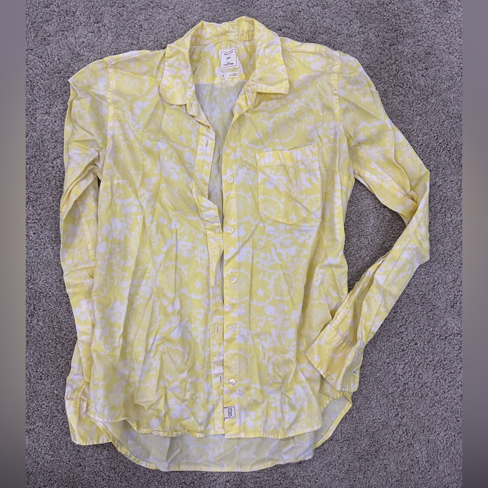 Yellow button down from Gap!